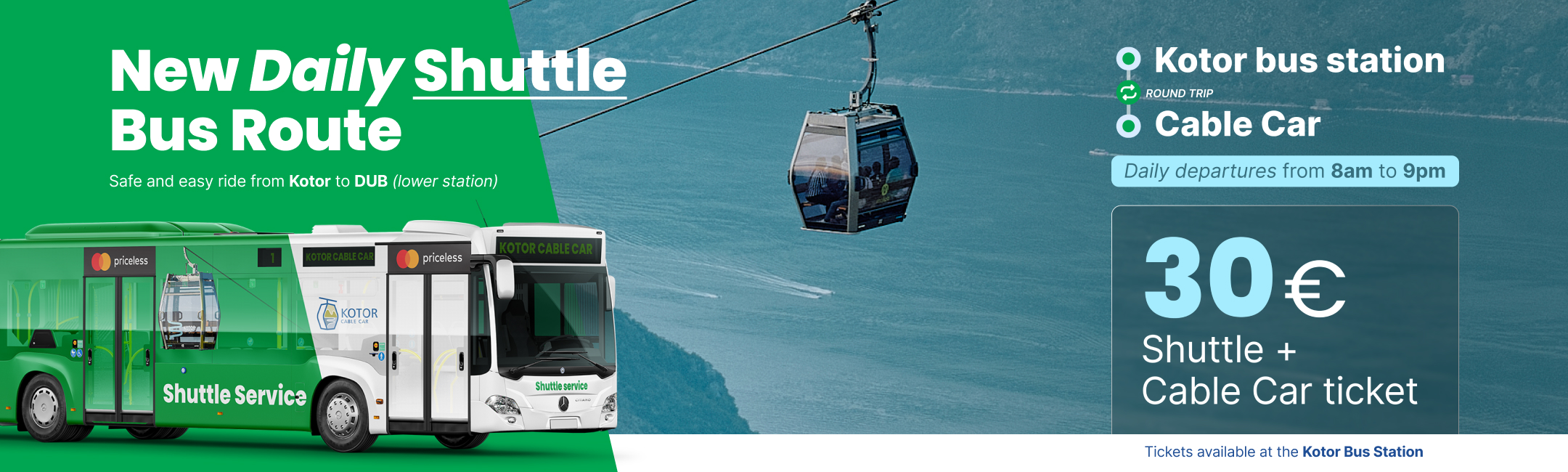 Shuttle service banner